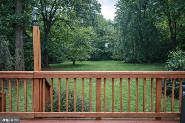 a view of a wooden fence
