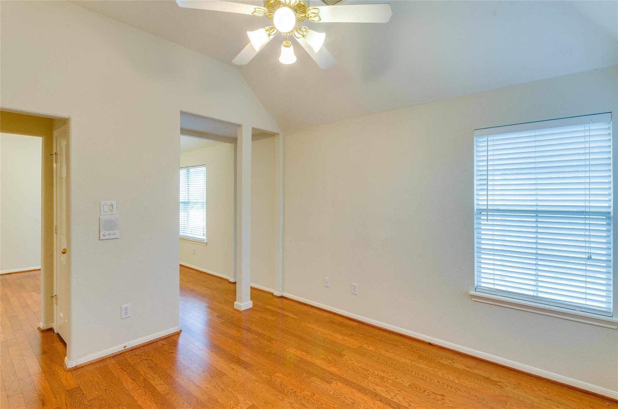 4019 Angel Spring Drive Sugar Land, TX 77479 - Photo 42 of 50 a view of empty room with wooden floor and fan
