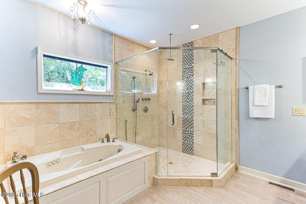 75 Harlow Road Pinehurst, NC 28374 - Photo 15 of 41 tile walk in shower & garden tub