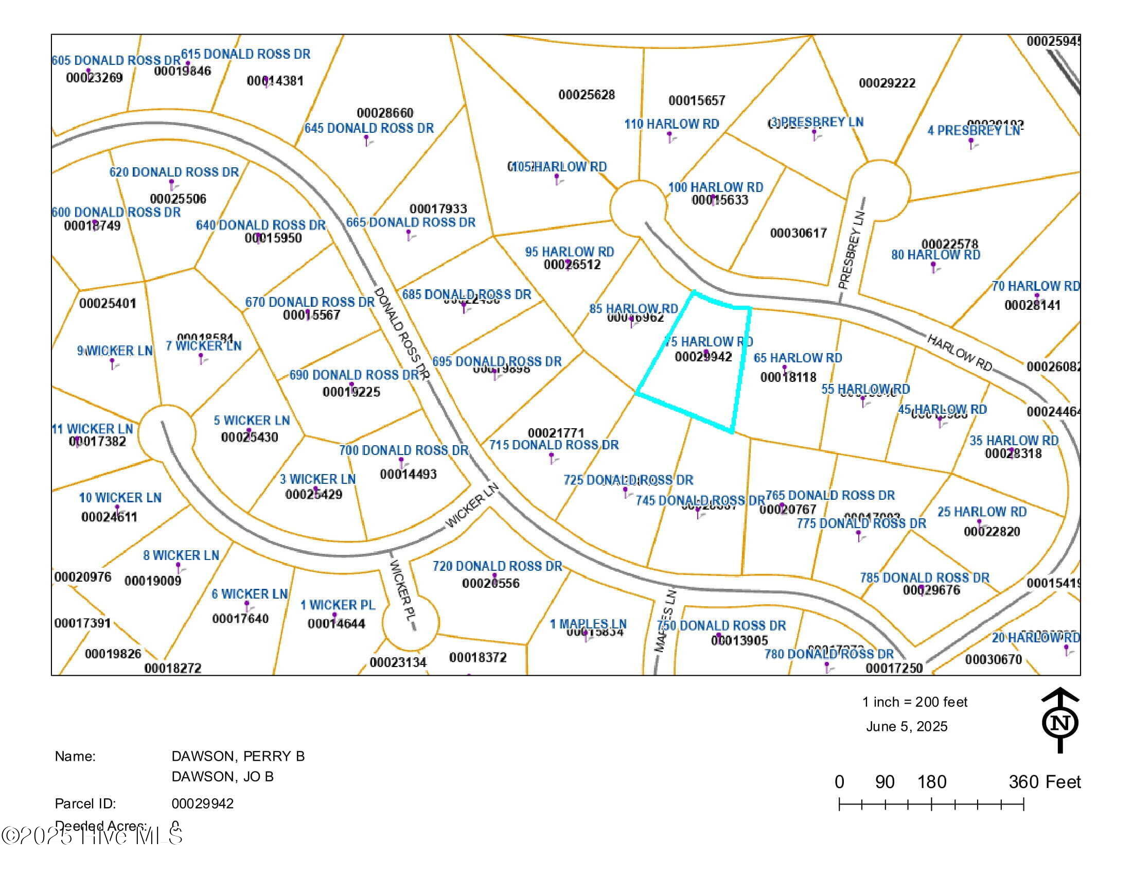 75 Harlow Road Pinehurst, NC 28374 - Photo 35 of 41 Plat Map