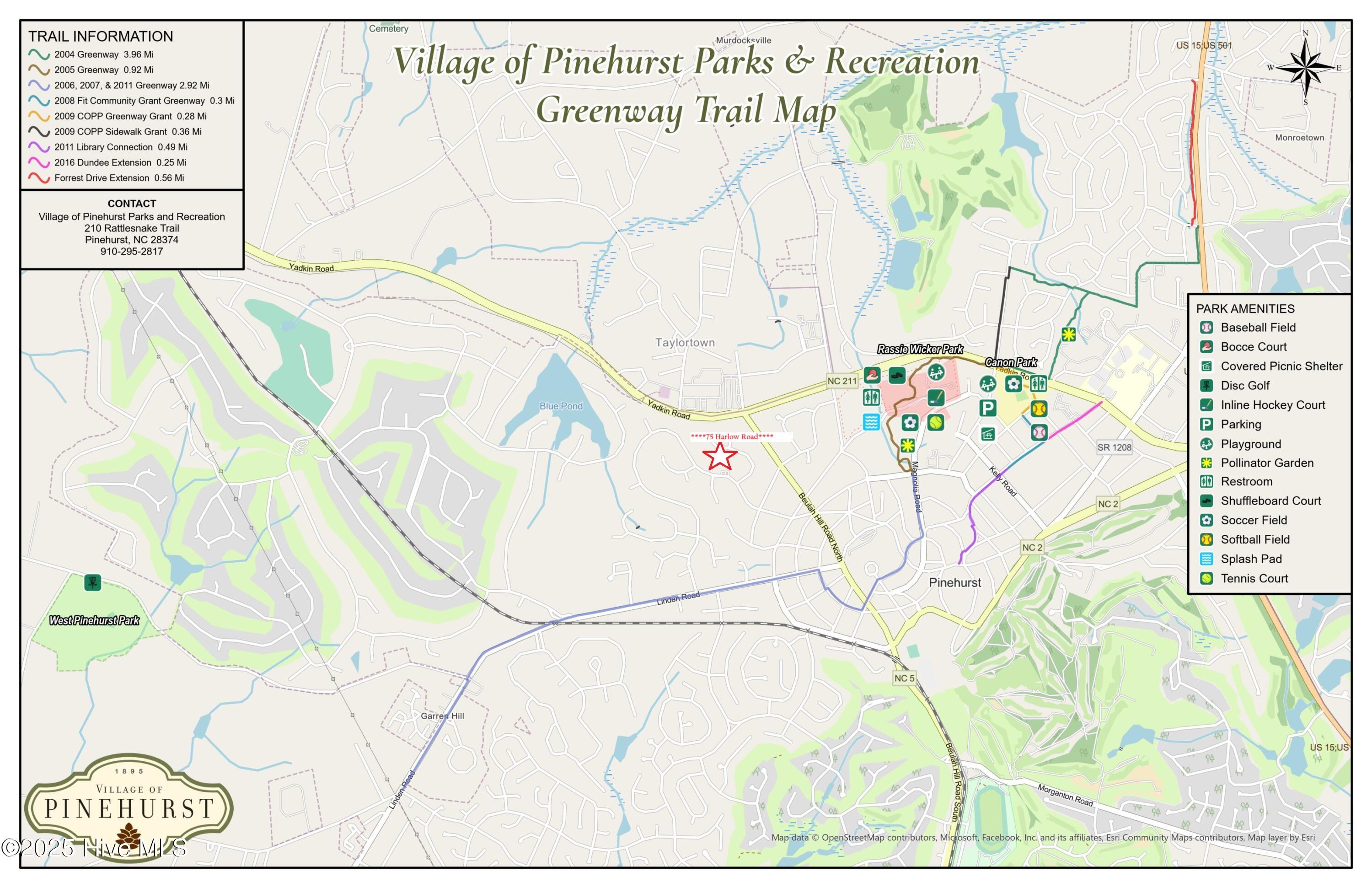 75 Harlow Road Pinehurst, NC 28374 - Photo 37 of 41 Greenway Trail Pinehurst, 10+ miles