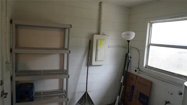 a room with a window