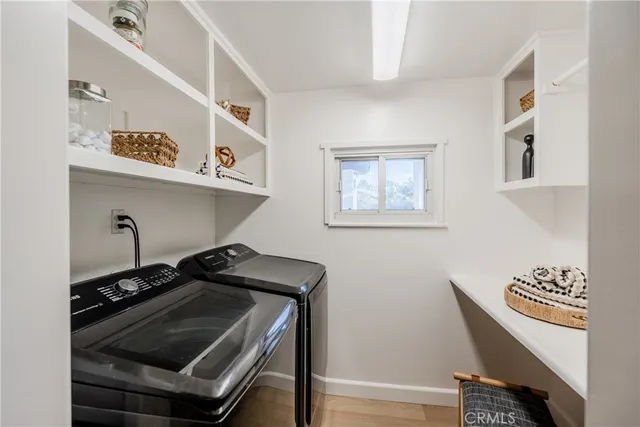 a room with storage and utility