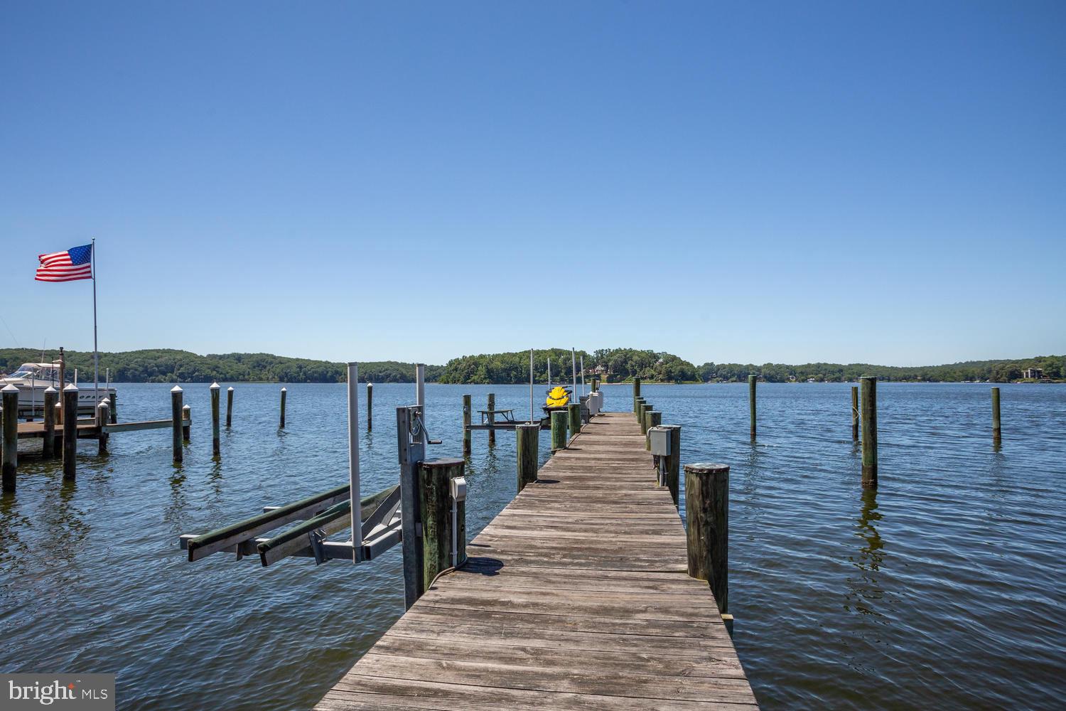223 Long Point Road Crownsville, MD 21032 - Photo 36 of 41 Private Pier with Boat and Jet Ski Lifts