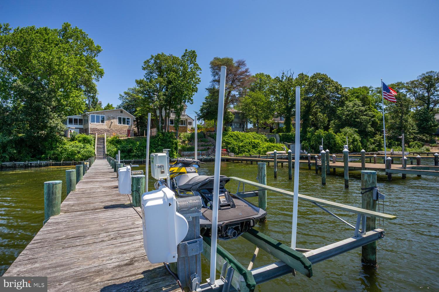 223 Long Point Road Crownsville, MD 21032 - Photo 39 of 41 Private Pier with Boat and Jet Ski Lifts