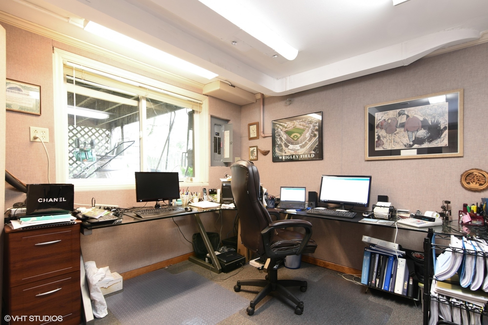 1215 Kenton Road Deerfield, IL 60015 - Photo 14 of 17 a view of a workspace with furniture and a window