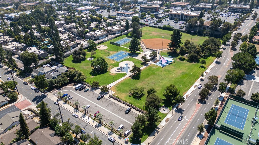 1044 Cabrillo Park Drive, Unit B Santa Ana, CA 92701 - Photo 48 of 49 an aerial view of residential houses with outdoor space