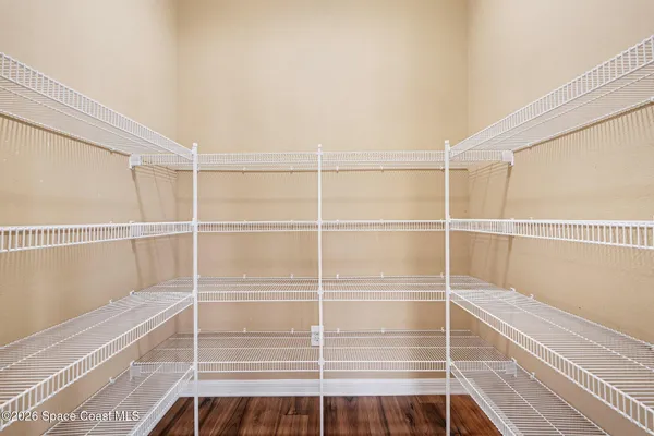 a view of a walk in closet