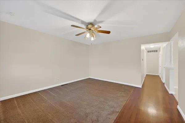 a view of an empty room