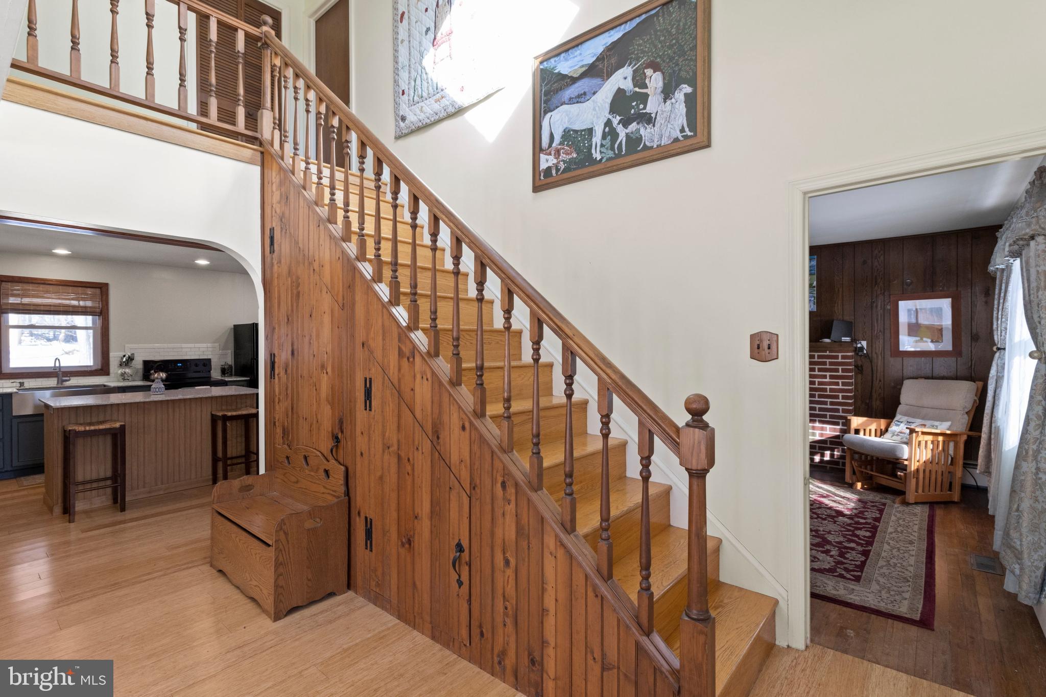 4590 New Hope Road New Hope, PA 18938 - Photo 14 of 47 Original staircase to second floor