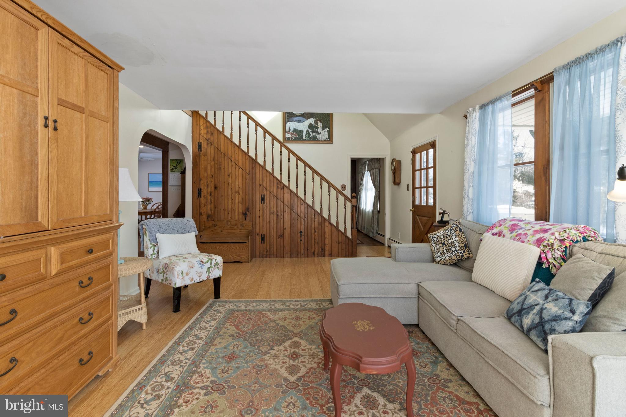 4590 New Hope Road New Hope, PA 18938 - Photo 4 of 47 Spacious living room with bamboo floors