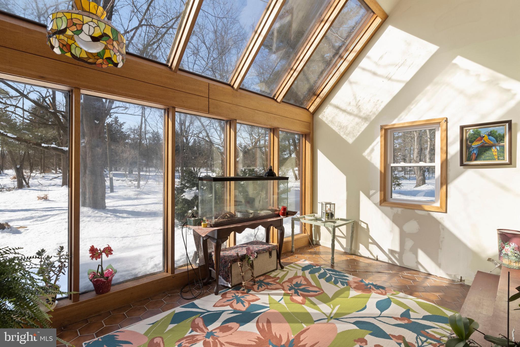 4590 New Hope Road New Hope, PA 18938 - Photo 7 of 47 Great views from the wall of glass sunroom