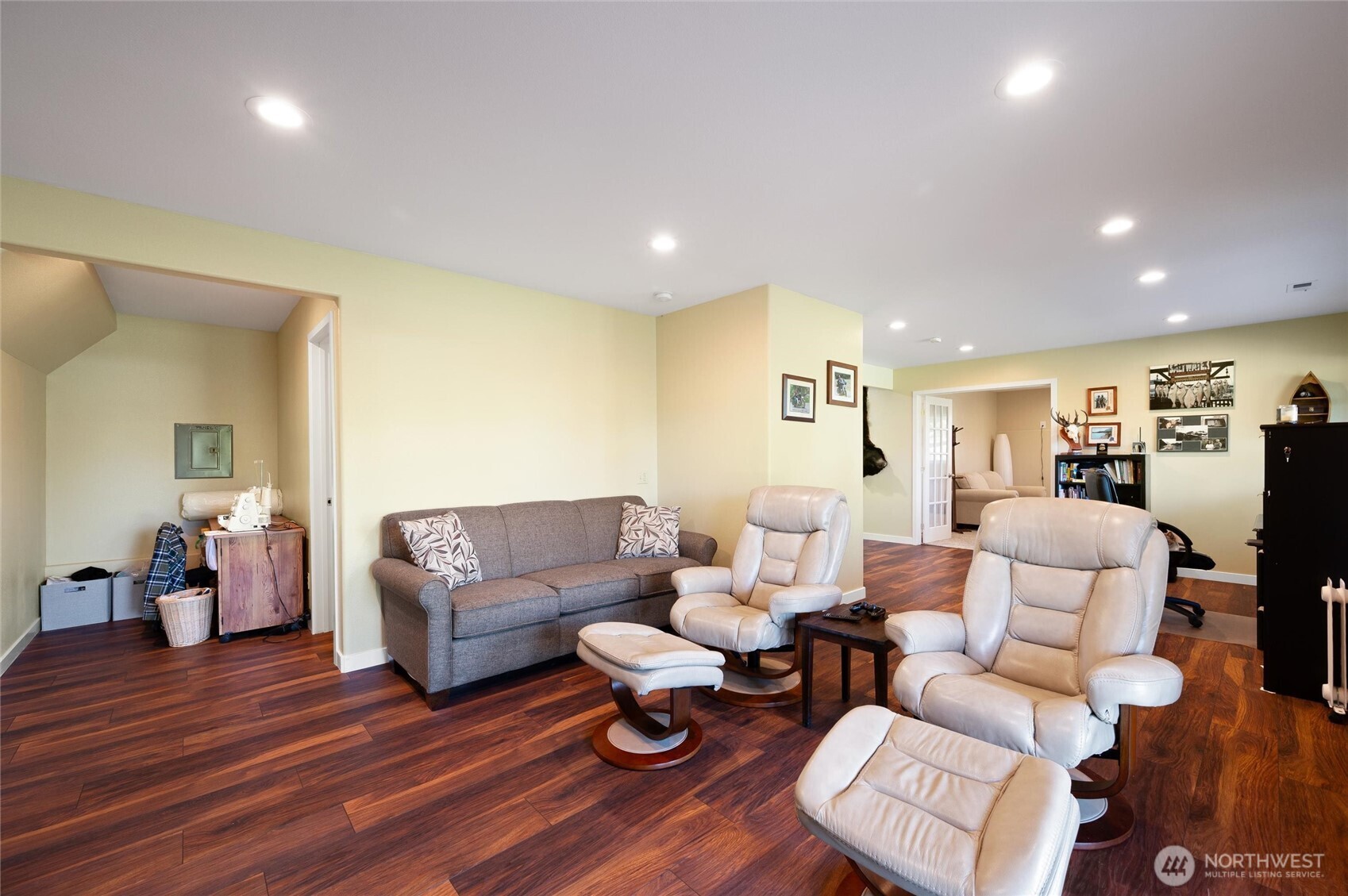 3167 Unick Road Ferndale, WA 98248 - Photo 22 of 40 a living room with furniture and wooden floor