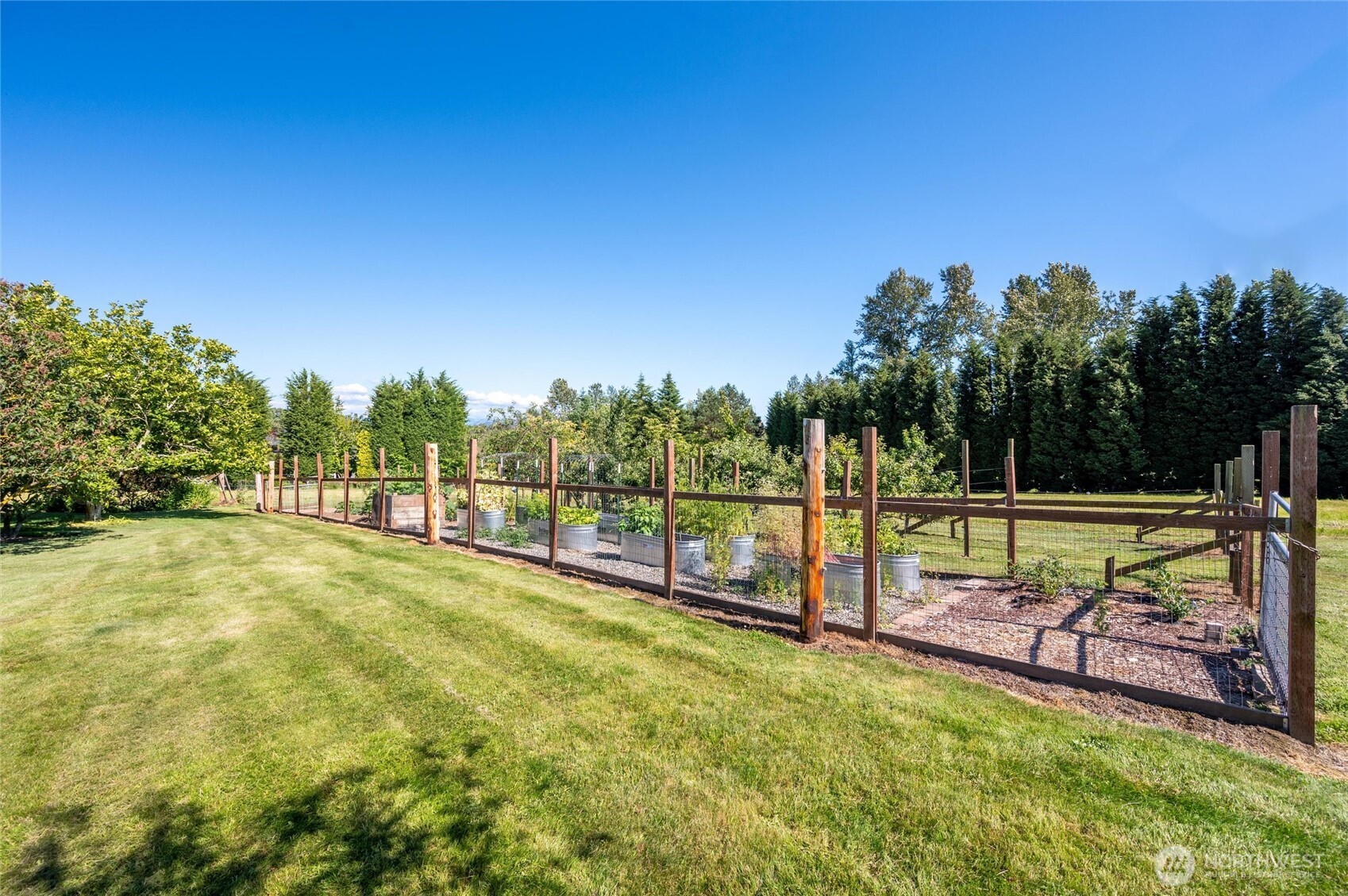 3167 Unick Road Ferndale, WA 98248 - Photo 37 of 40 a view of a backyard with swimming pool