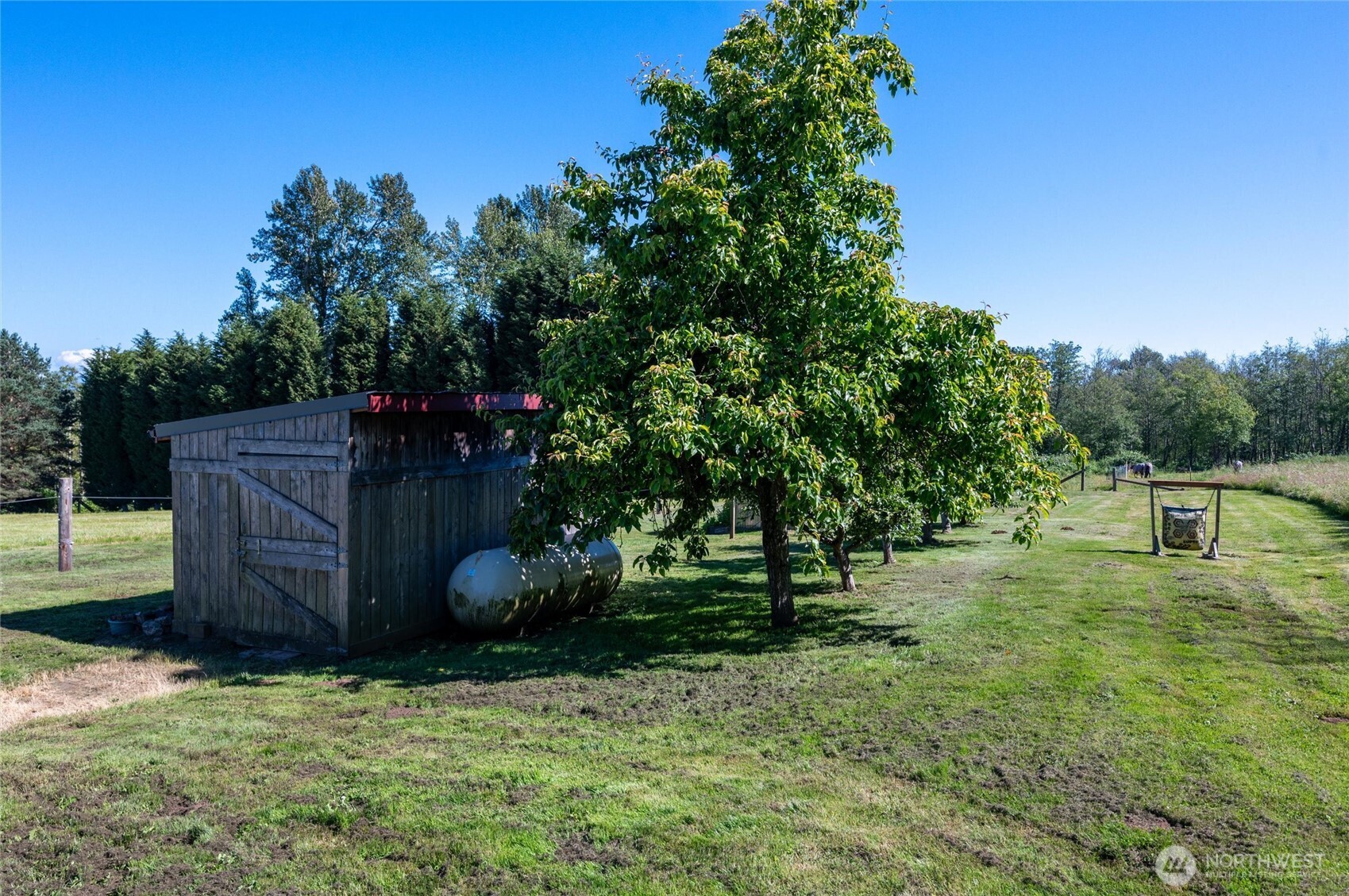 3167 Unick Road Ferndale, WA 98248 - Photo 38 of 40 a backyard of a house with lots of green space