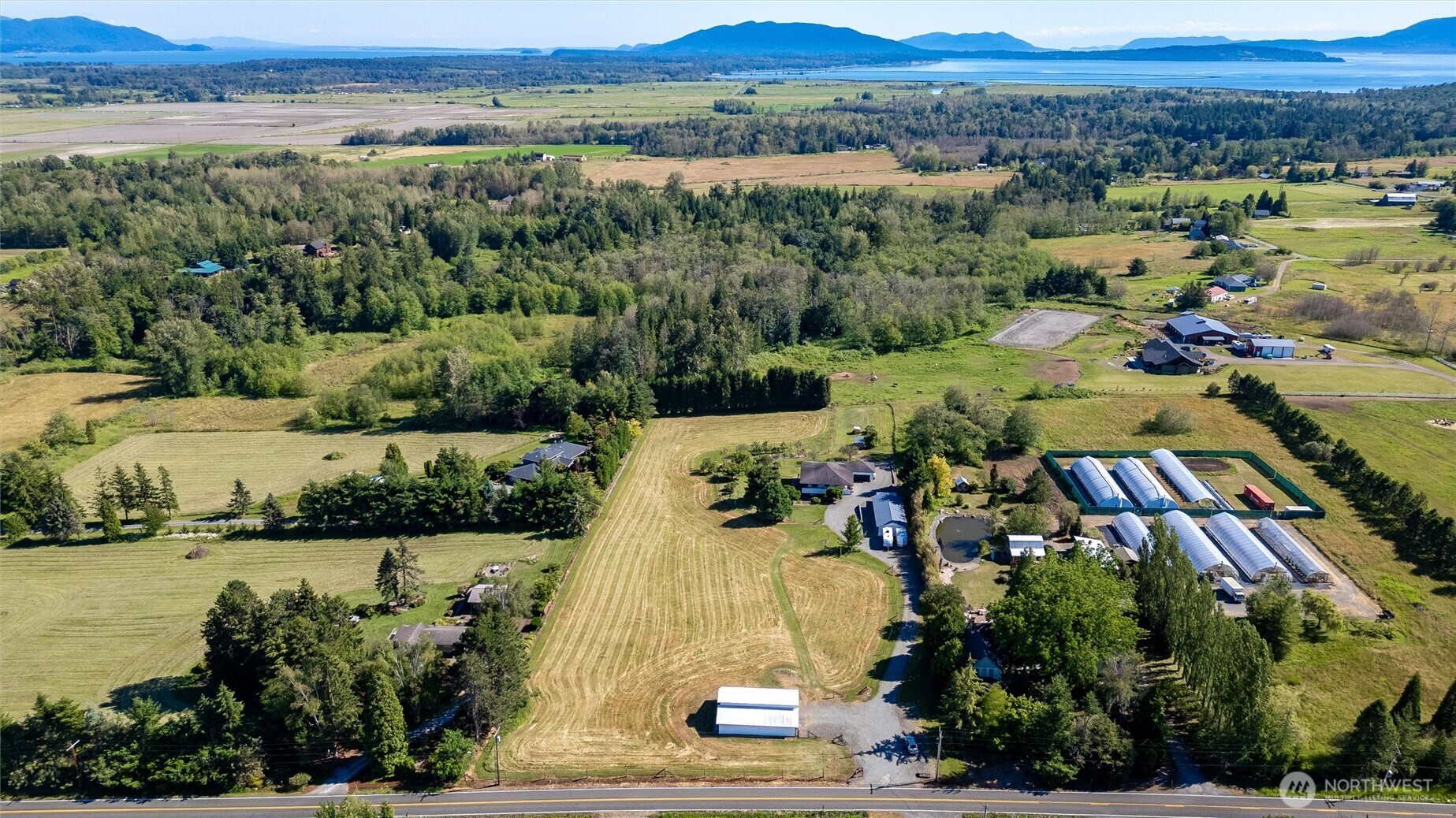 3167 Unick Road Ferndale, WA 98248 - Photo 39 of 40 an aerial view of residential houses with outdoor space