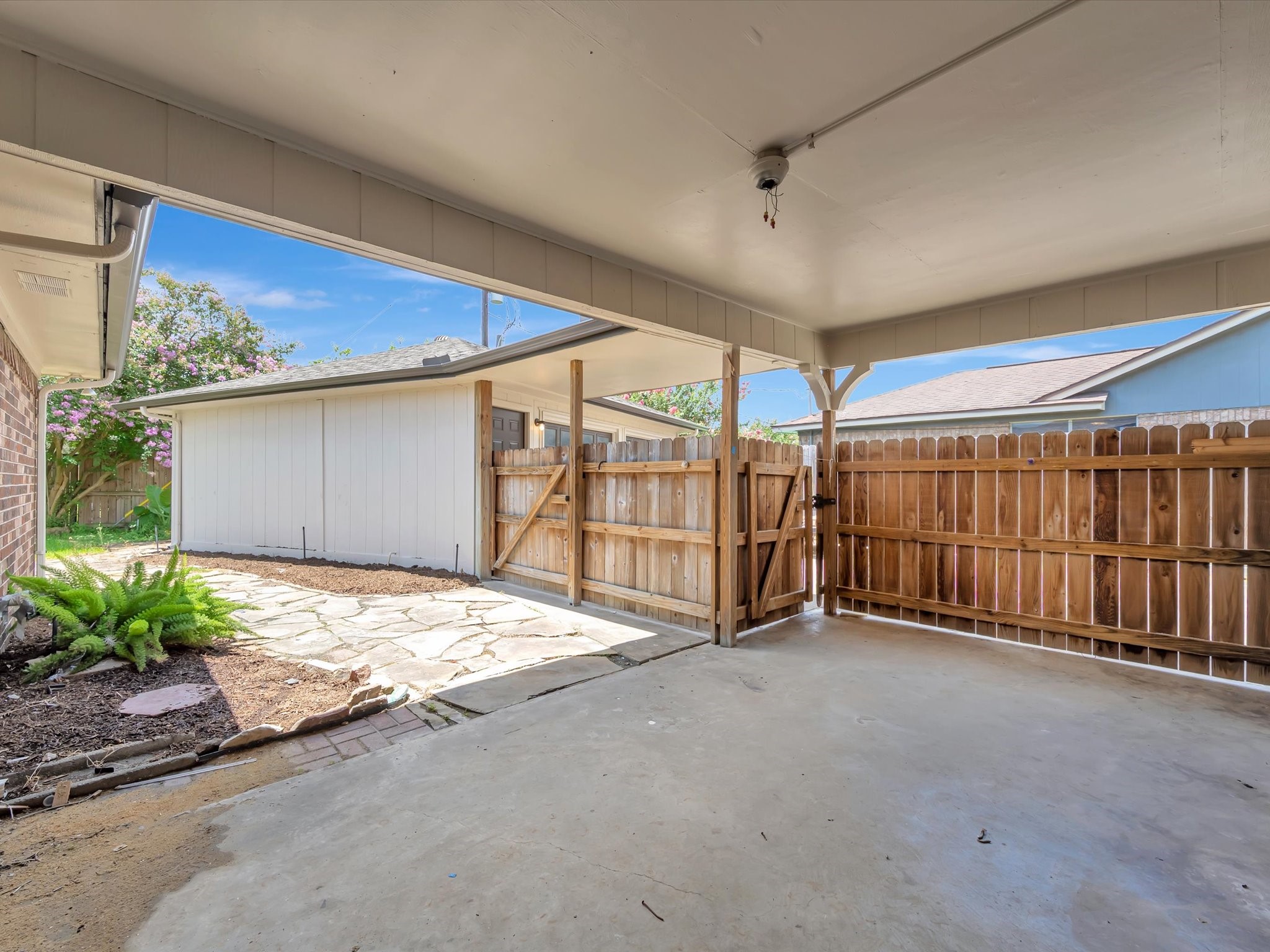10340 Rocky Hollow Road La Porte, TX 77571 - Photo 33 of 38 Covered back porch, perfect for relaxing outdoors.