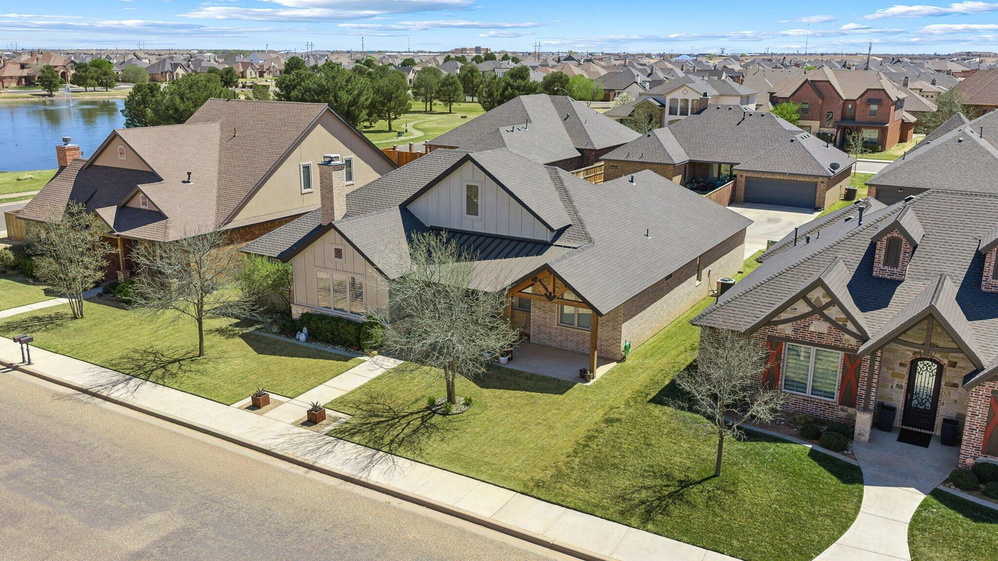 629 North 9th Street Wolfforth, TX 79382 - Photo 42 of 45 an aerial view of a house with a yard