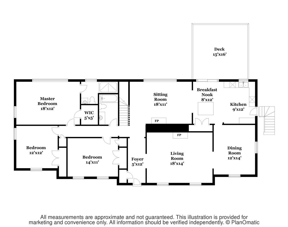 5403 Springfield Drive Raleigh, NC 27609 - Photo 24 of 25 Main Level Floor Plan