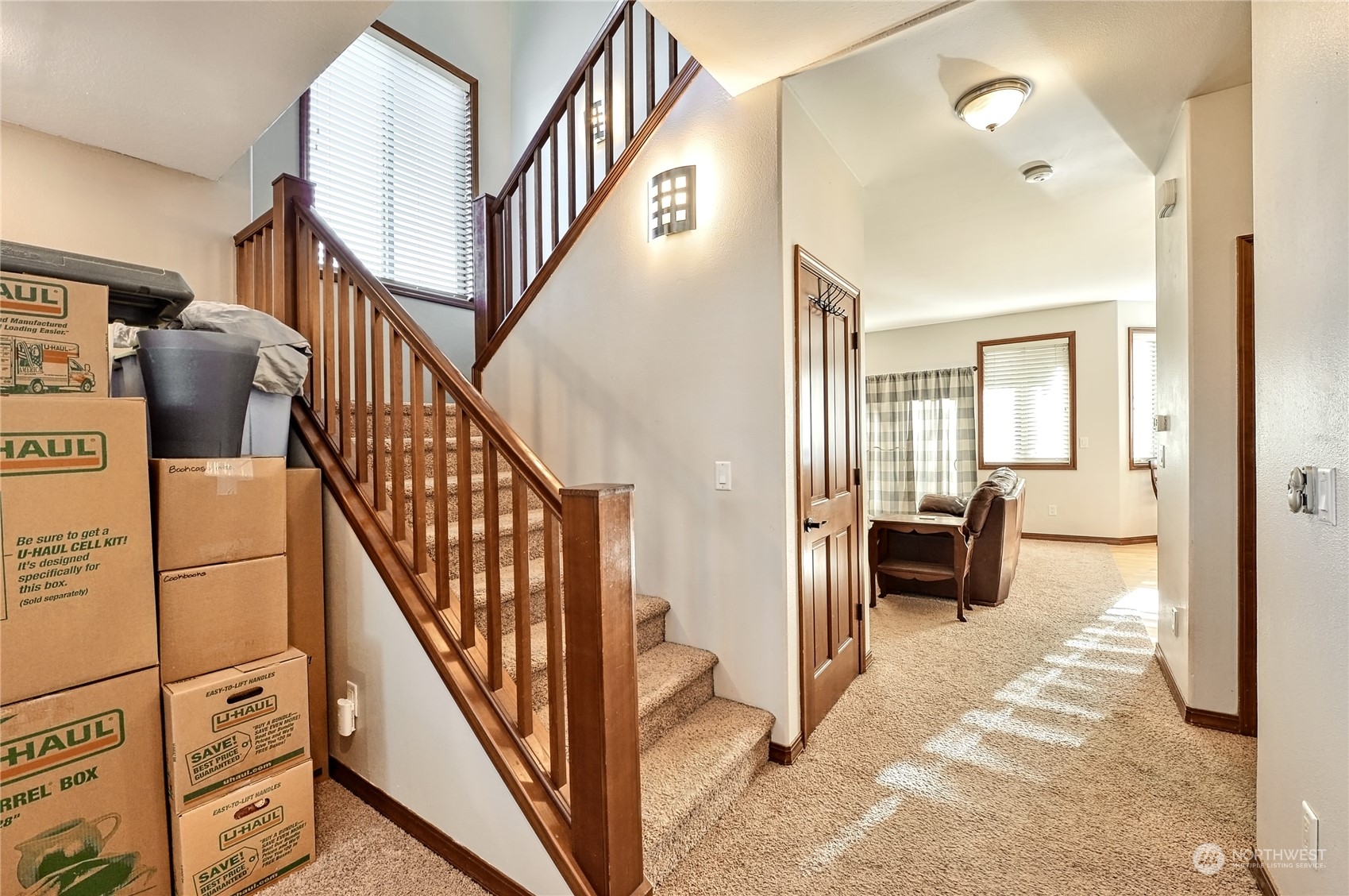 5576 Old Settler Drive Ferndale, WA 98248 - Photo 4 of 20 a view of a livingroom with furniture and stairs