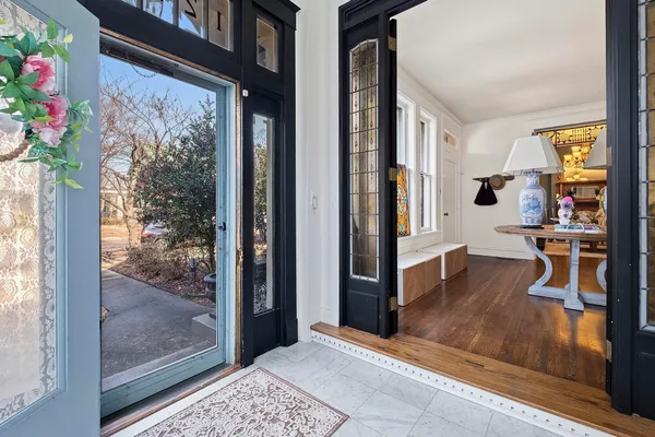 a kitchen with a sink and a window