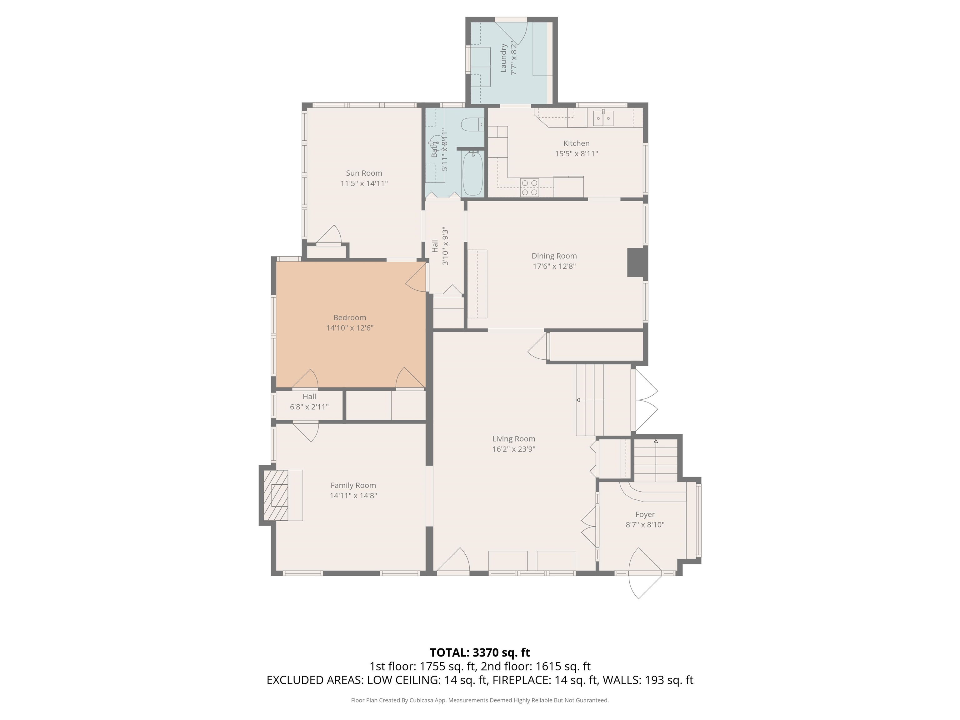 1273 Carr Avenue Memphis, TN 38104 - Photo 37 of 39 Floor plan illustrating the layout of the main living level.