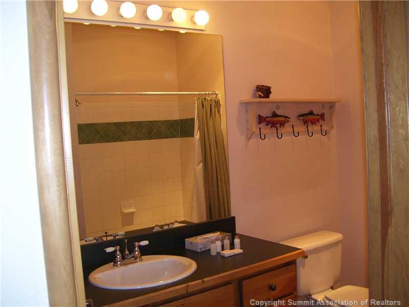 195 River Run Road, Unit 8074 Keystone, CO 80435 - Photo 9 of 21 a bathroom with a sink a toilet and mirror
