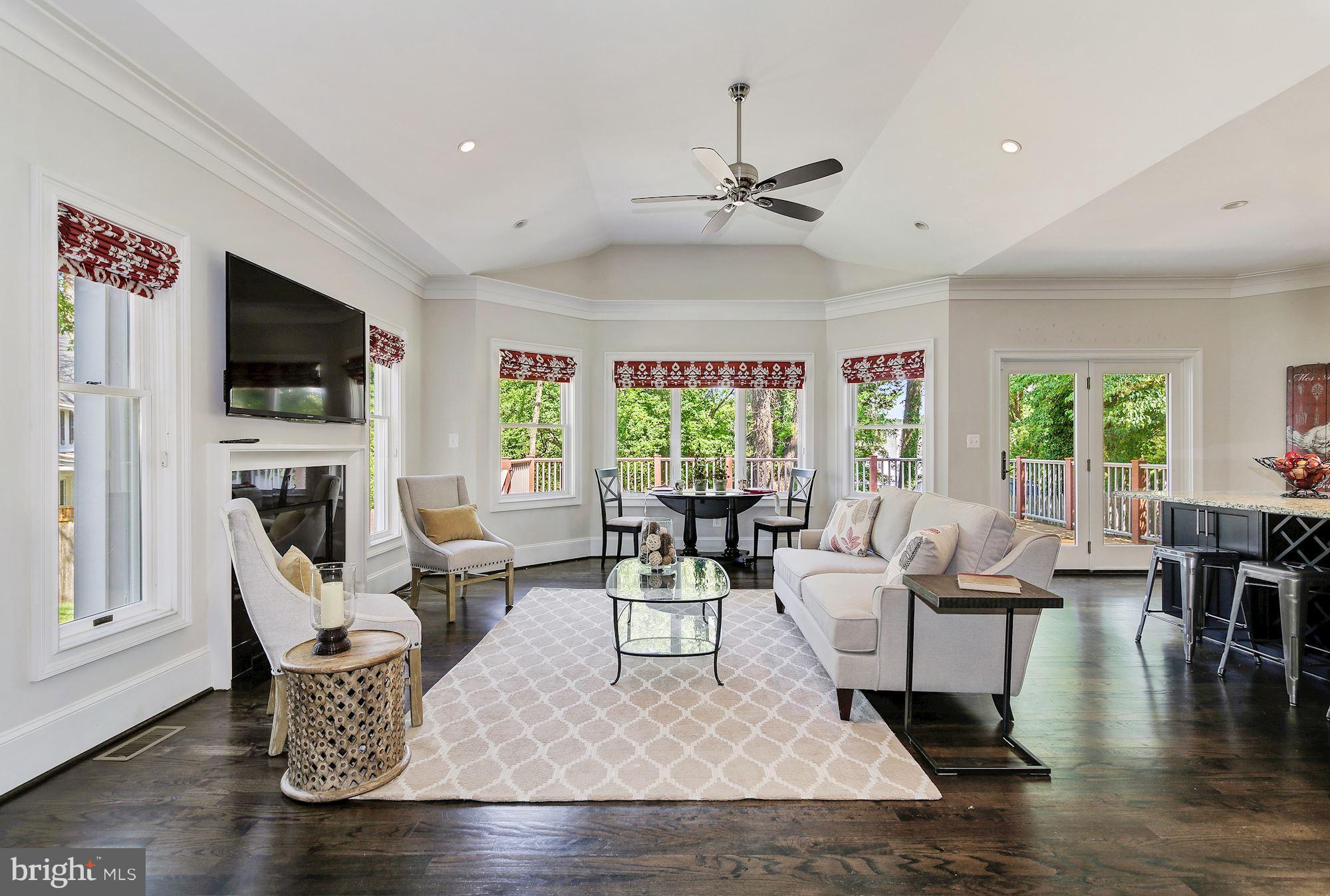 3224 Park View Road Chevy Chase, MD 20815 - Photo 12 of 30 Family Room leading to massive deck.