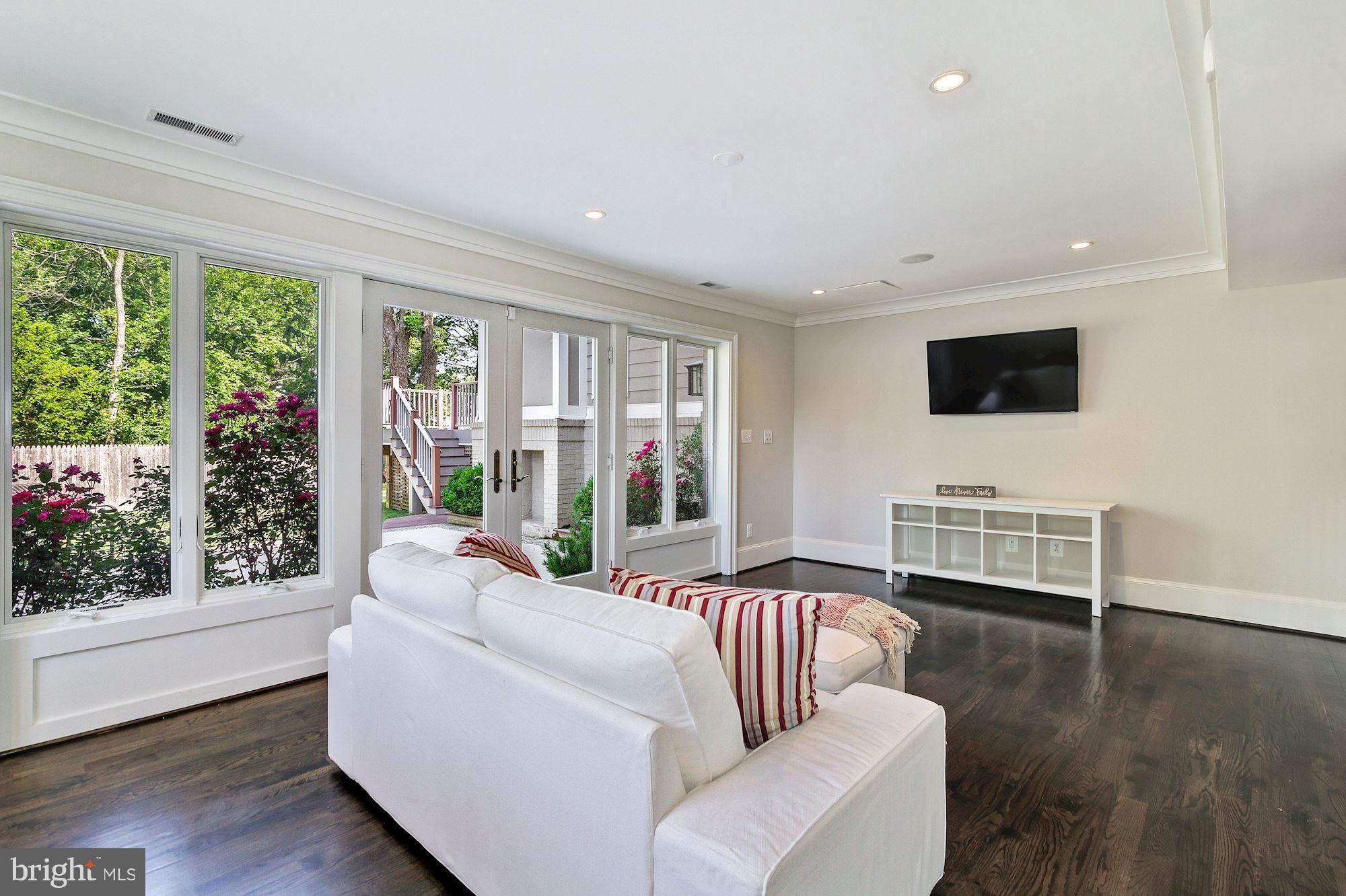 3224 Park View Road Chevy Chase, MD 20815 - Photo 16 of 30 Family Room offers direct access to patio.