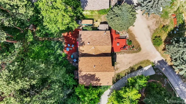 a view of swimming pool from a yard
