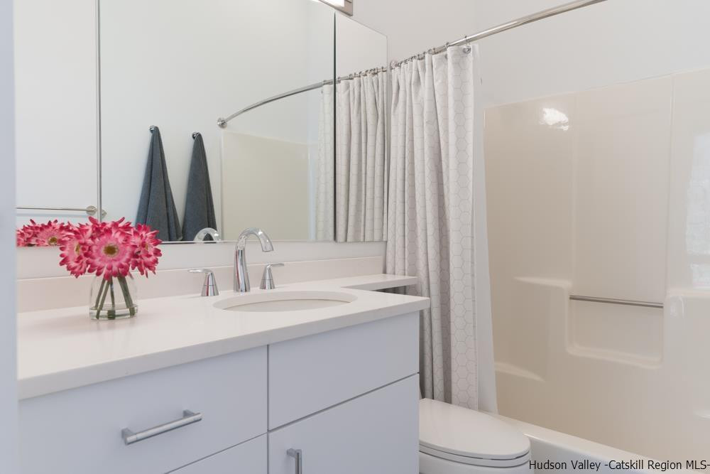 373 Red Top Road Lloyd, NY 12528 - Photo 18 of 32 a bathroom with a sink vanity mirror and toilet