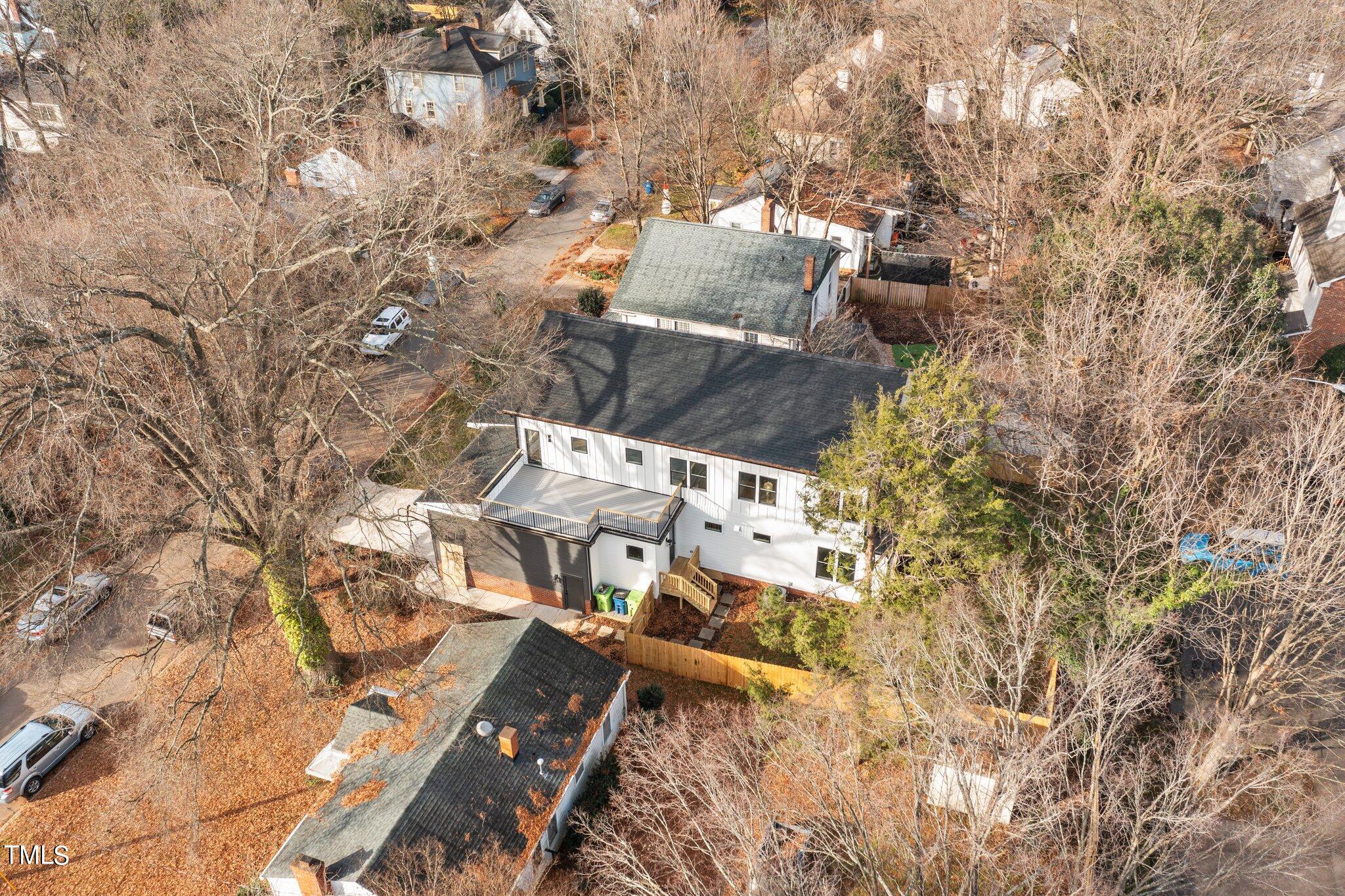 421 Harding Street Raleigh, NC 27604 - Photo 50 of 50 an aerial view of residential house with outdoor space