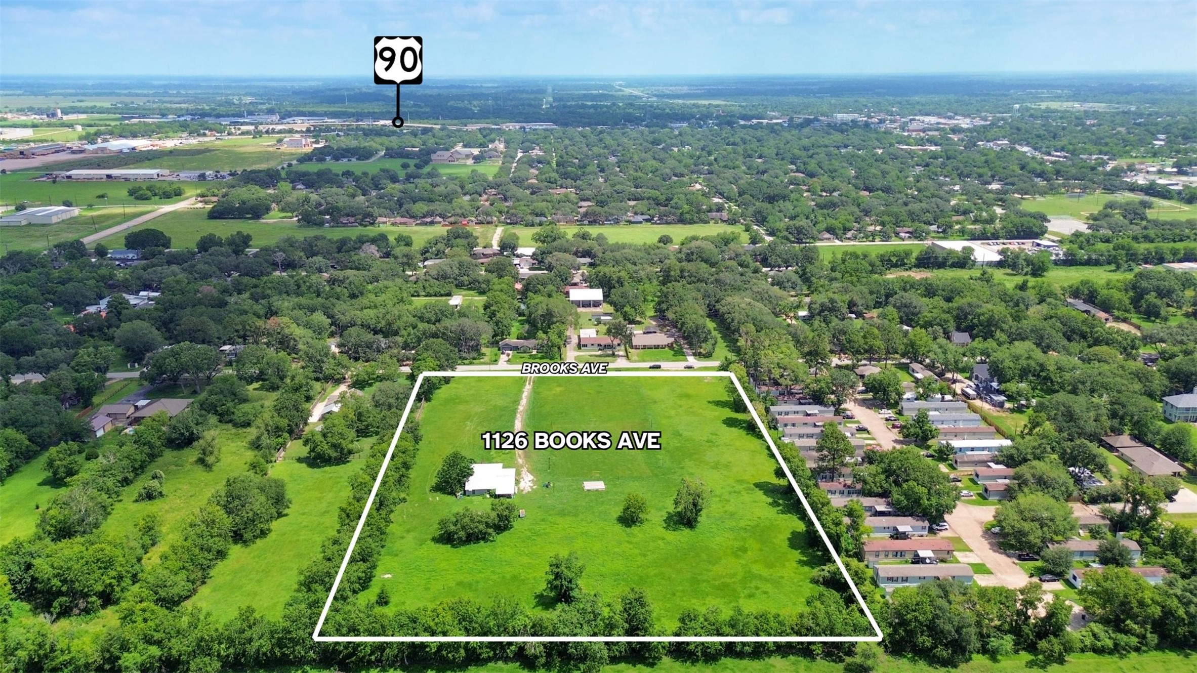an aerial view of a football ground