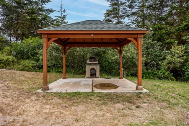 a backyard of a house with a yard