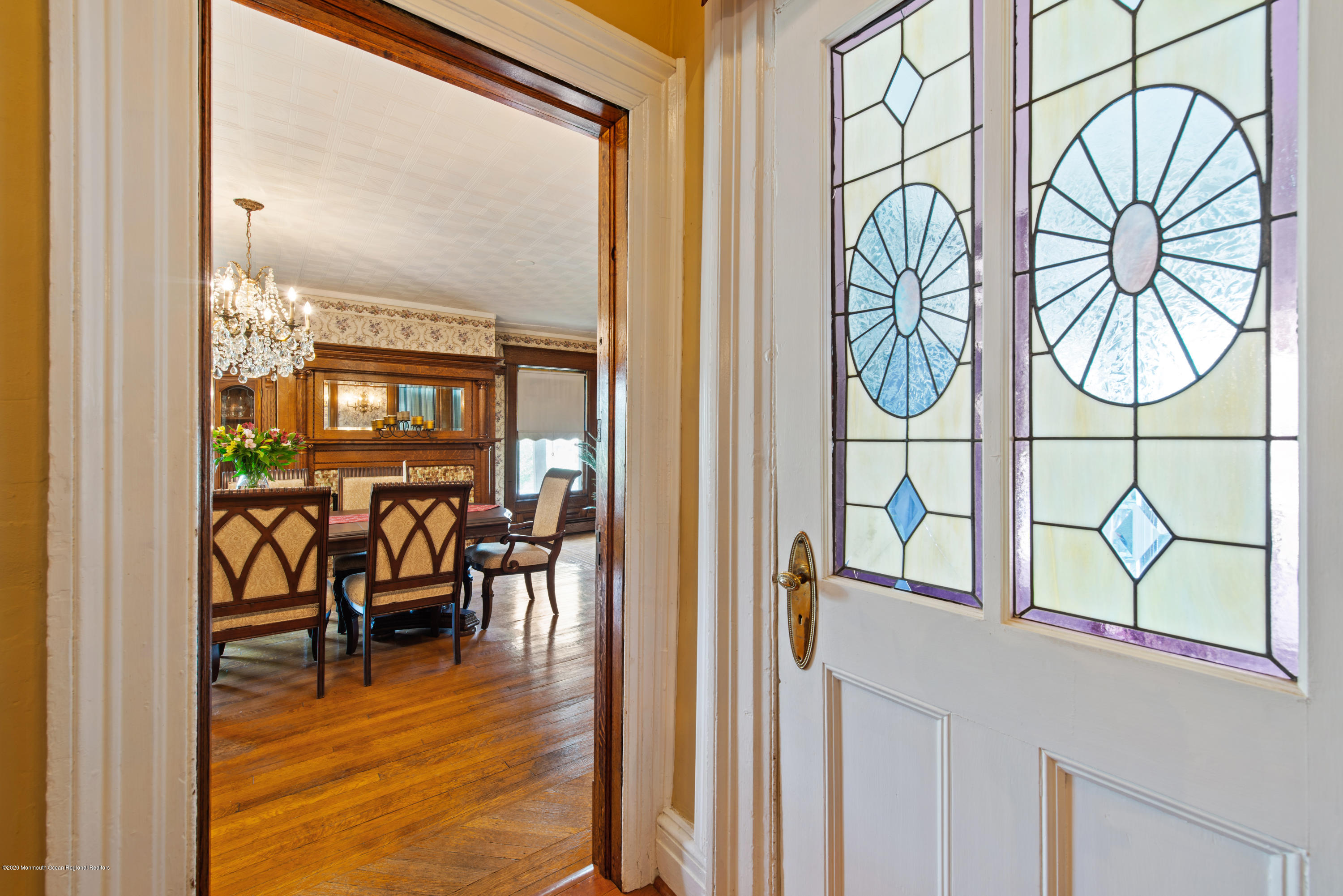 205 Main Street Keyport, NJ 07735 - Photo 17 of 42 a view of a dining room with furniture window and wooden floor