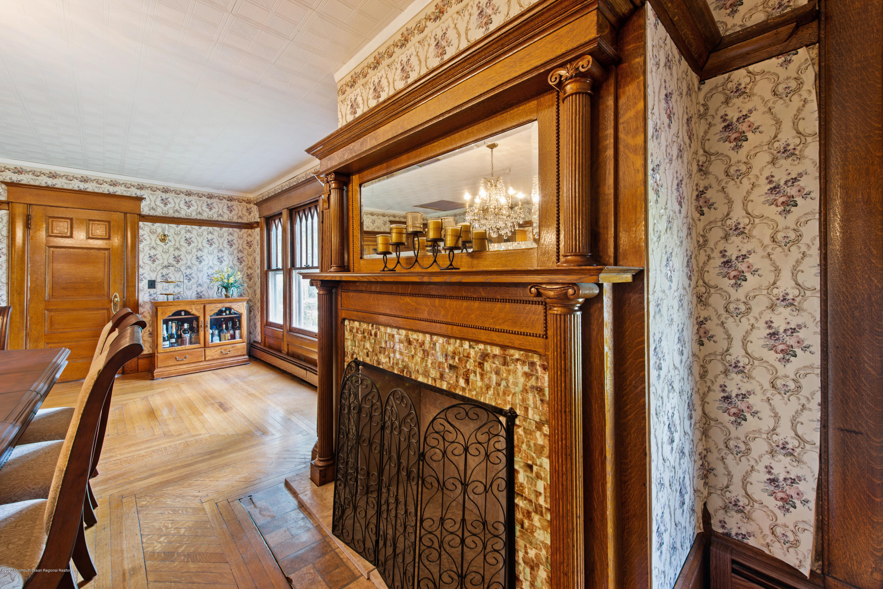 205 Main Street Keyport, NJ 07735 - Photo 20 of 42 a view of a livingroom with furniture and a fireplace