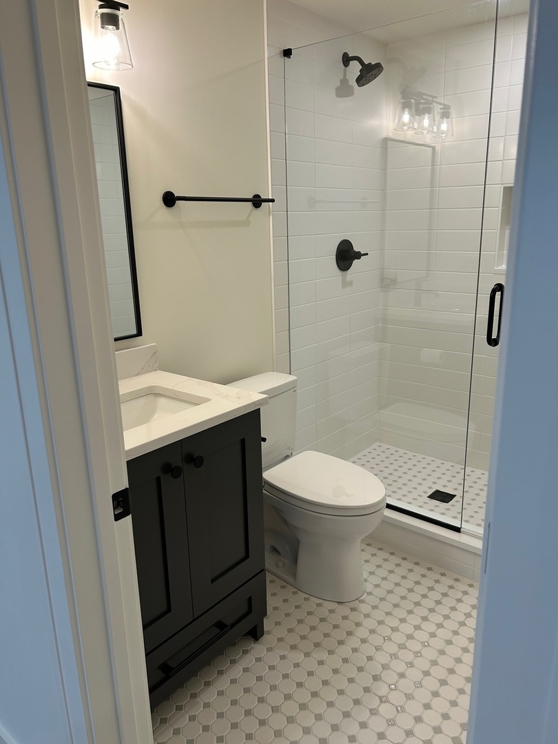 1413 Brophy Avenue Park Ridge, IL 60068 - Photo 33 of 34 a bathroom with a sink a toilet and shower