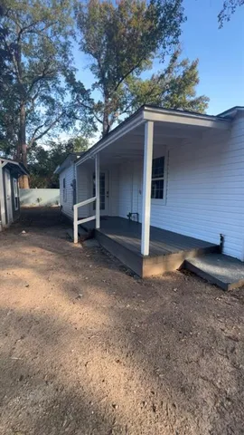 a backyard of a house