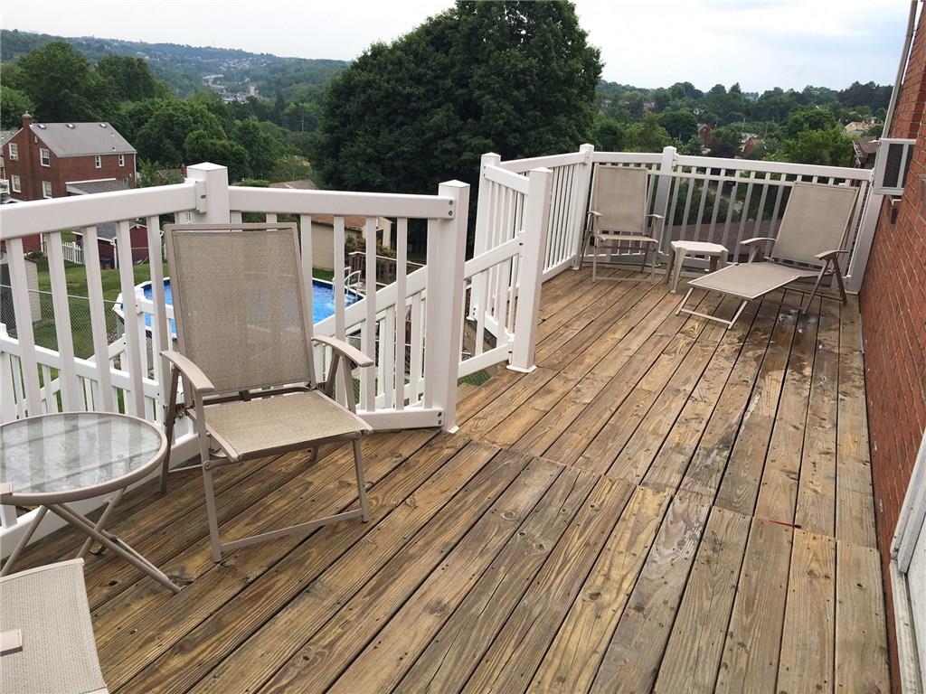 3724 Middleboro Road Castle Shannon, PA 15234 - Photo 22 of 25 The beautiful deck is right off the dining room and provides a great view for entertaining or relaxing while overlooking the fenced in backyard.