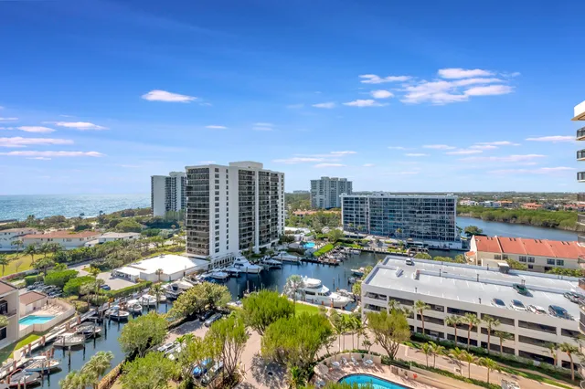 a view of a city with tall buildings