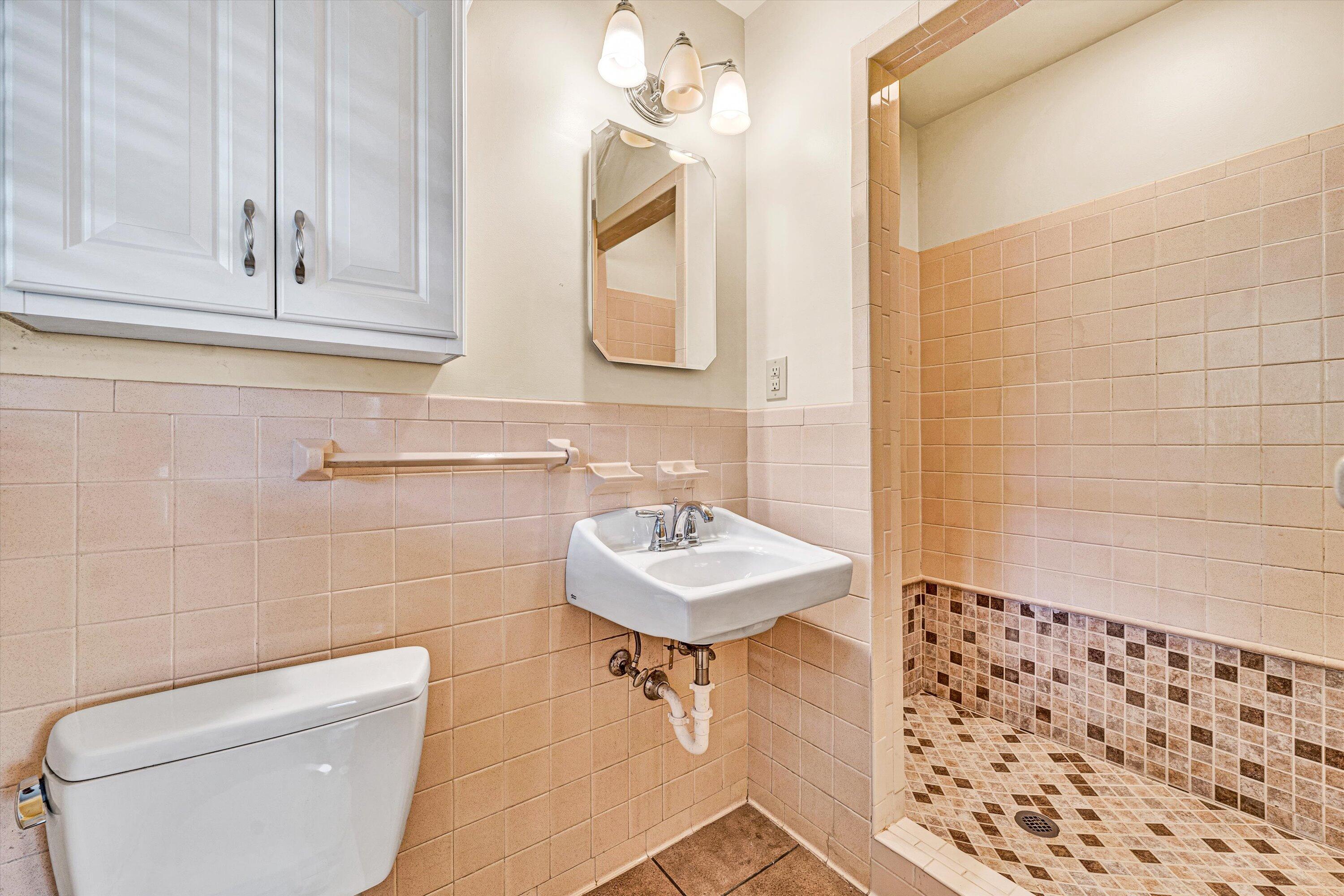 3008 Lofton Road Roanoke, VA 24018 - Photo 29 of 52 a bathroom with a sink a toilet and mirror