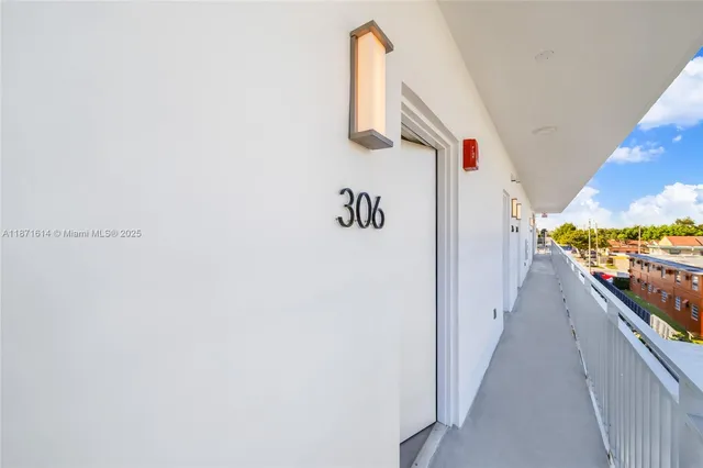 a view of a city from a balcony