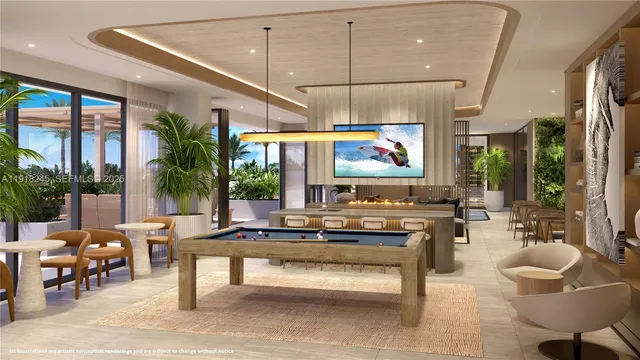 a view of a living room and entryway