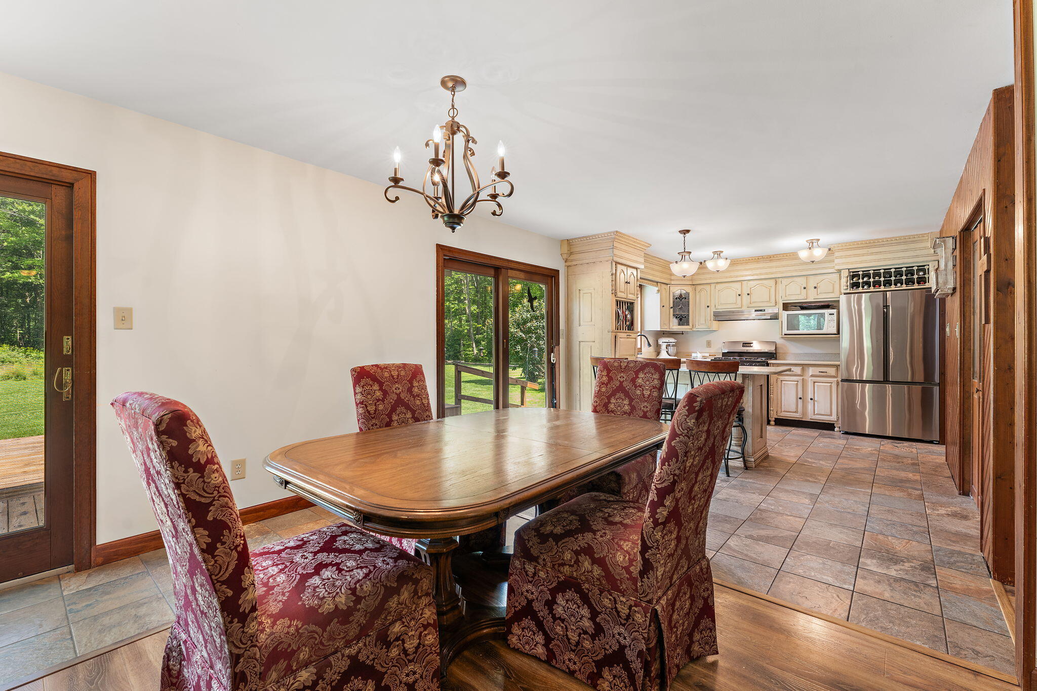 249 West 700 North Valparaiso, IN 46385 - Photo 11 of 46 a view of a dining room with furniture window and wooden floor