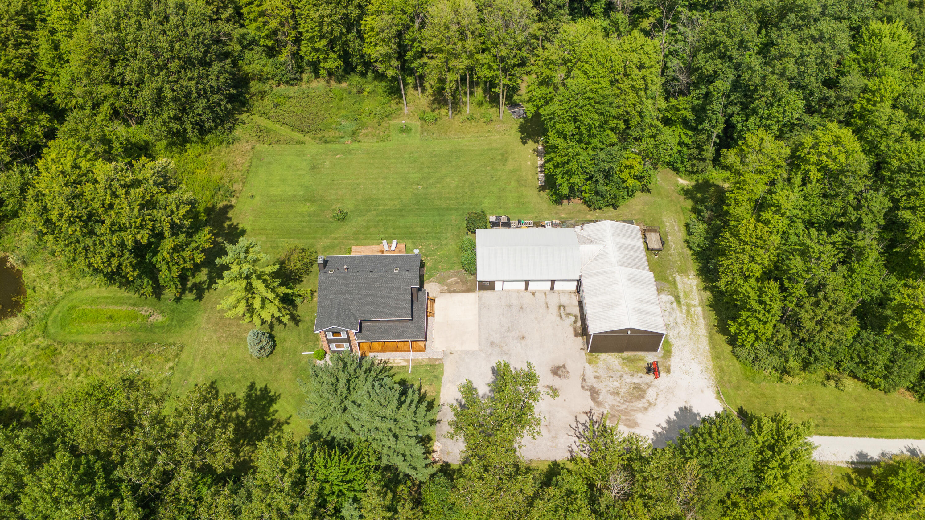 249 West 700 North Valparaiso, IN 46385 - Photo 24 of 46 an aerial view of a house with a yard