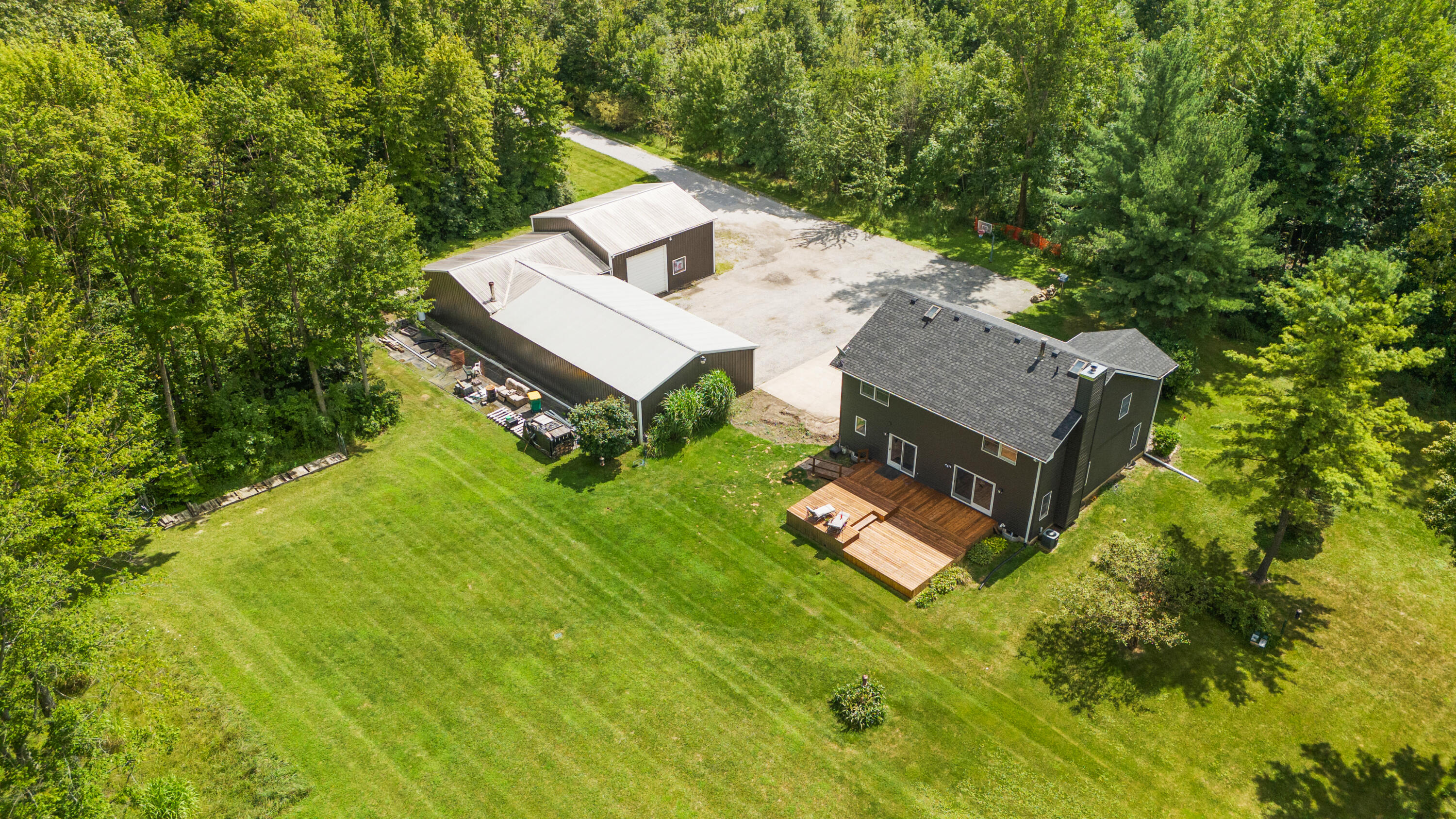 249 West 700 North Valparaiso, IN 46385 - Photo 29 of 46 an aerial view of a house with a yard