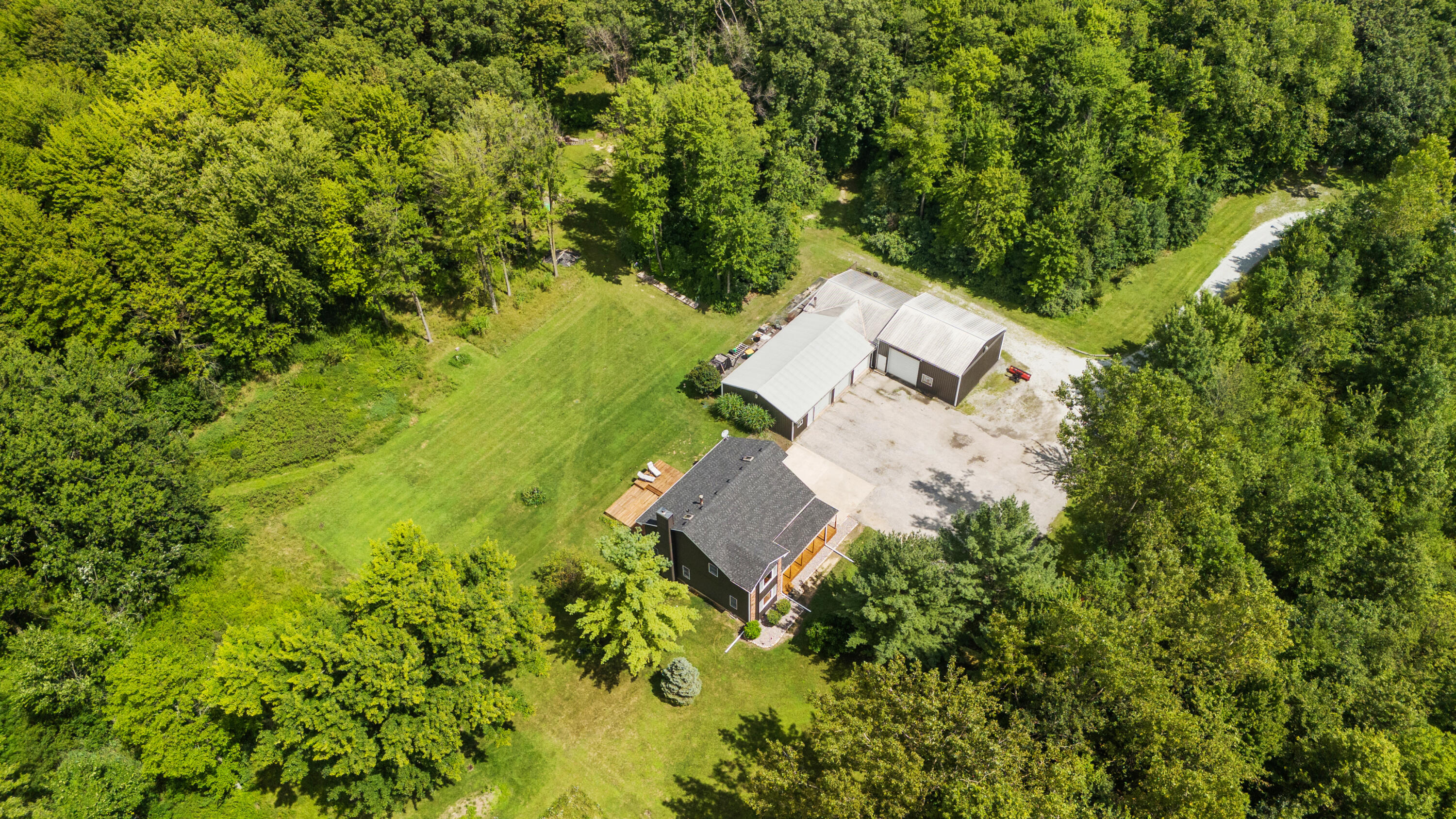 249 West 700 North Valparaiso, IN 46385 - Photo 33 of 46 an aerial view of a house with a yard