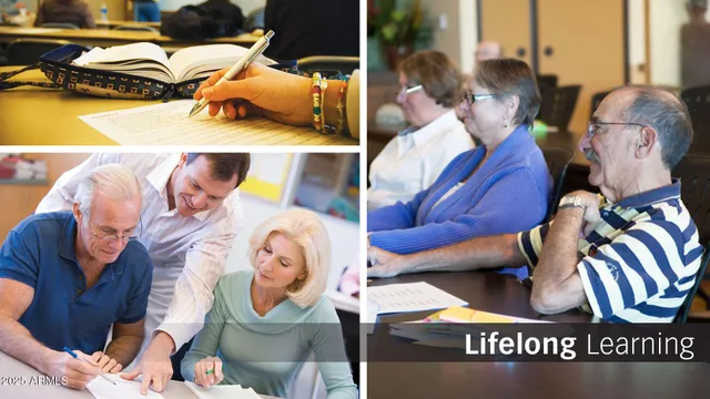 a outdoor space with lots of tables and chairs