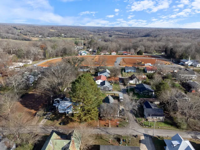 an aerial view of multiple house