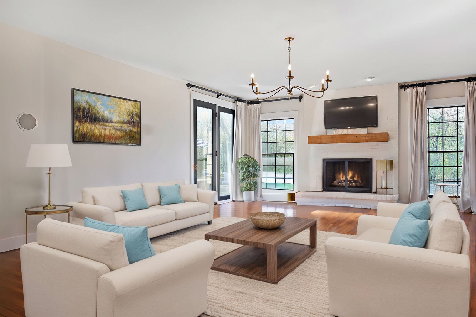 28679 West Heritage Oaks Road Barrington, IL 60010 - Photo 14 of 42 a living room with furniture and a flat screen tv